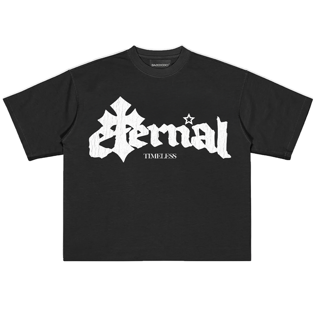 BLACK CROSSES TEE