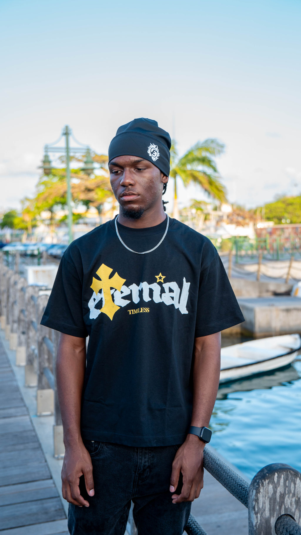 YELLOW CROSSES TEE