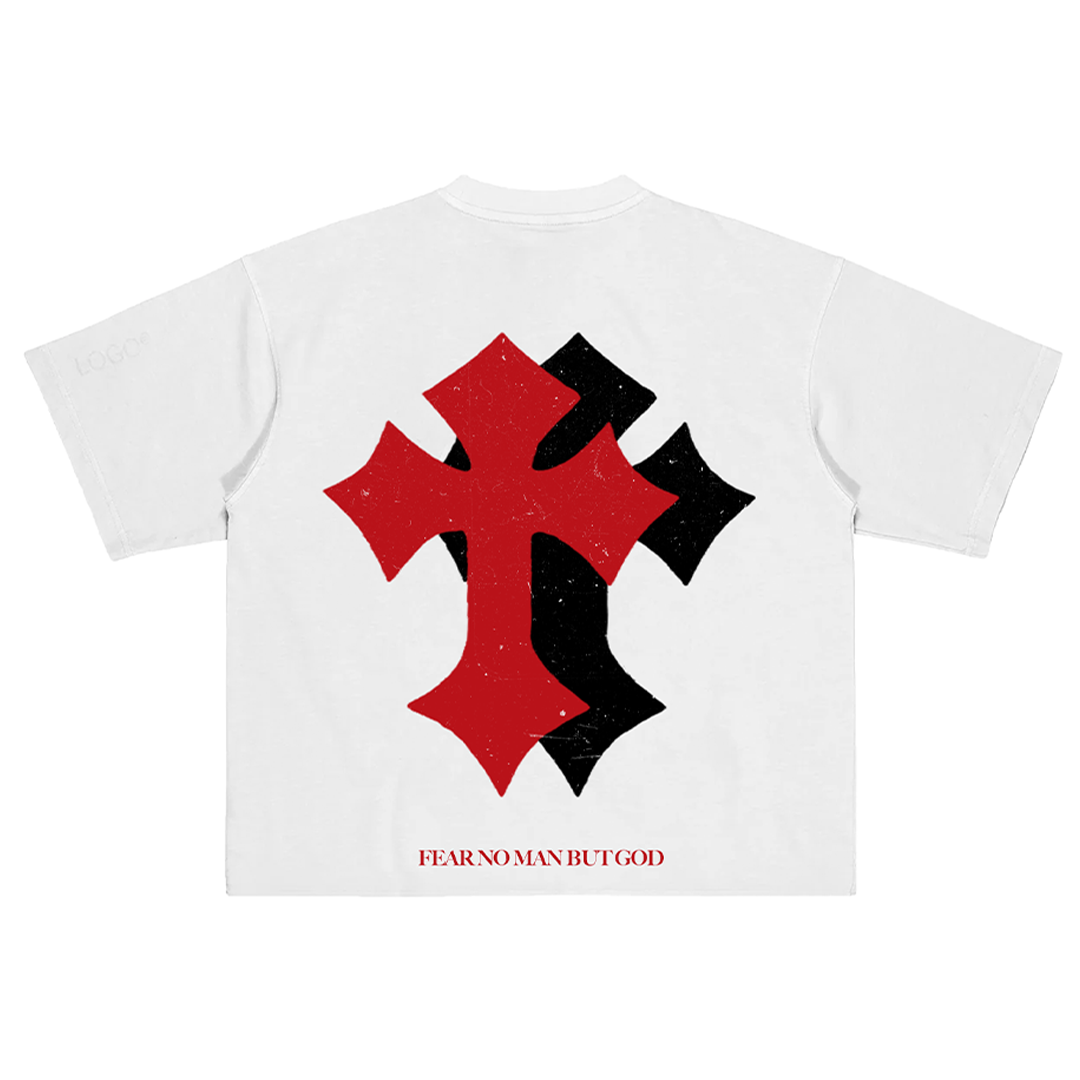 RED CROSSES TEE