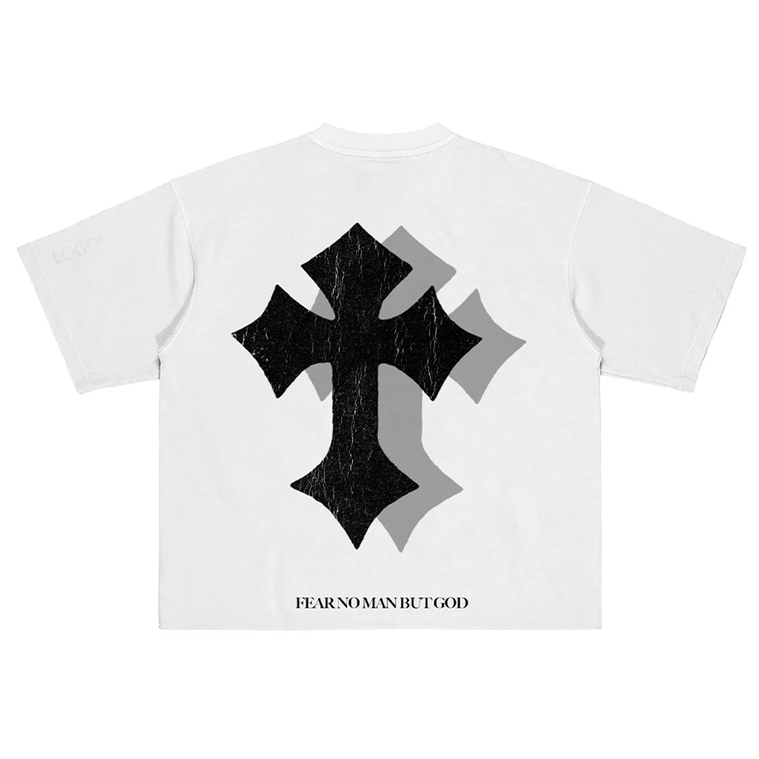 BLACK CROSSES TEE
